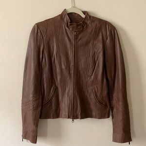 Bagatelle brown leather jacket